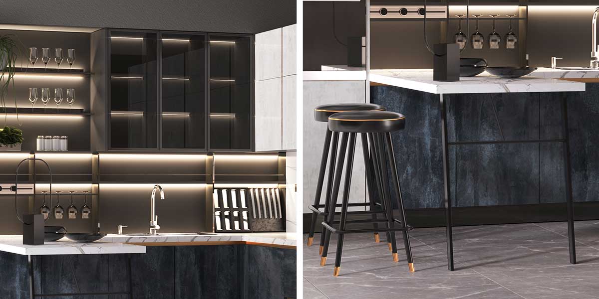 L-shaped Italian Kitchen Cabinets L-shaped Kitchen Cabinets