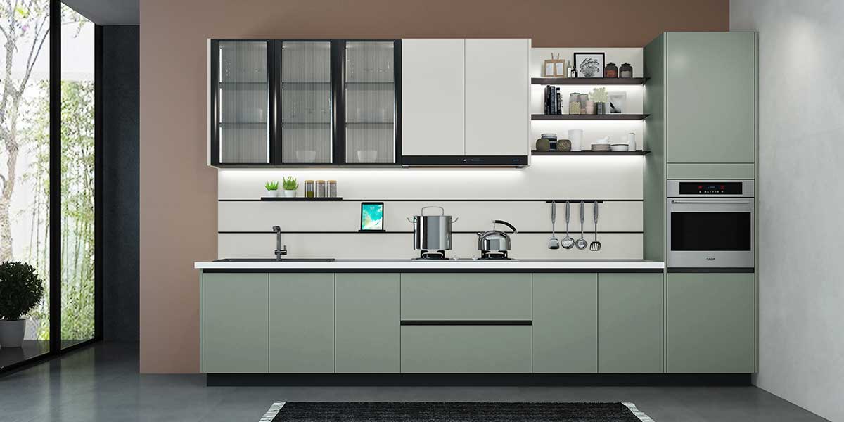 Melamine Kitchen Cabinets Simple Style