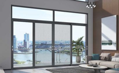 black frame Aluminum Sliding Door
