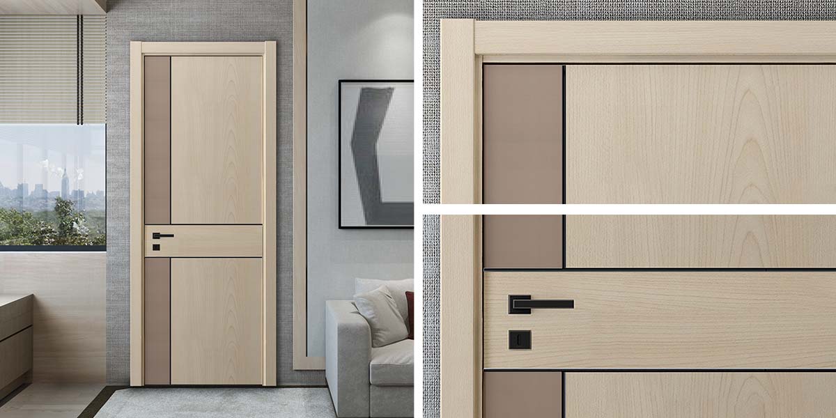 Beige Natural Wood Internal Single Door Beige Natural Wood Internal Single Door
