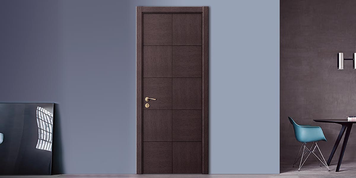 Modern Dark Wood Veneer Internal Door Modern Dark Wood Veneer Internal Door