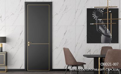 Modern Black Interior Door