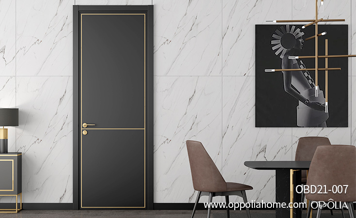 Modern Black Interior Door