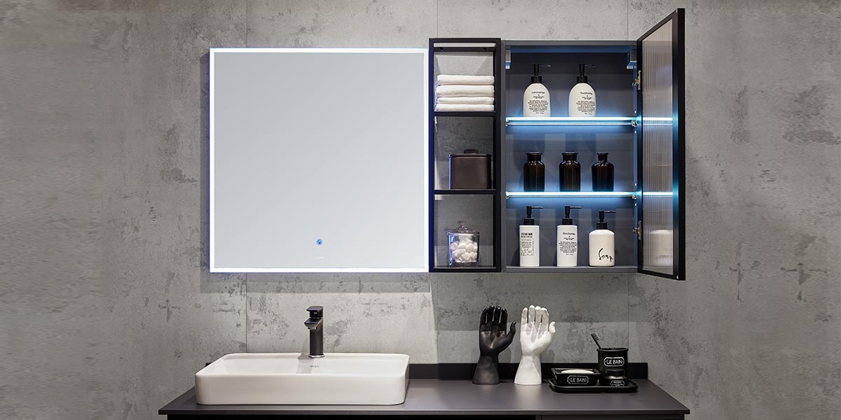 Modern Wall-mounted Bathroom Cabinets Set 