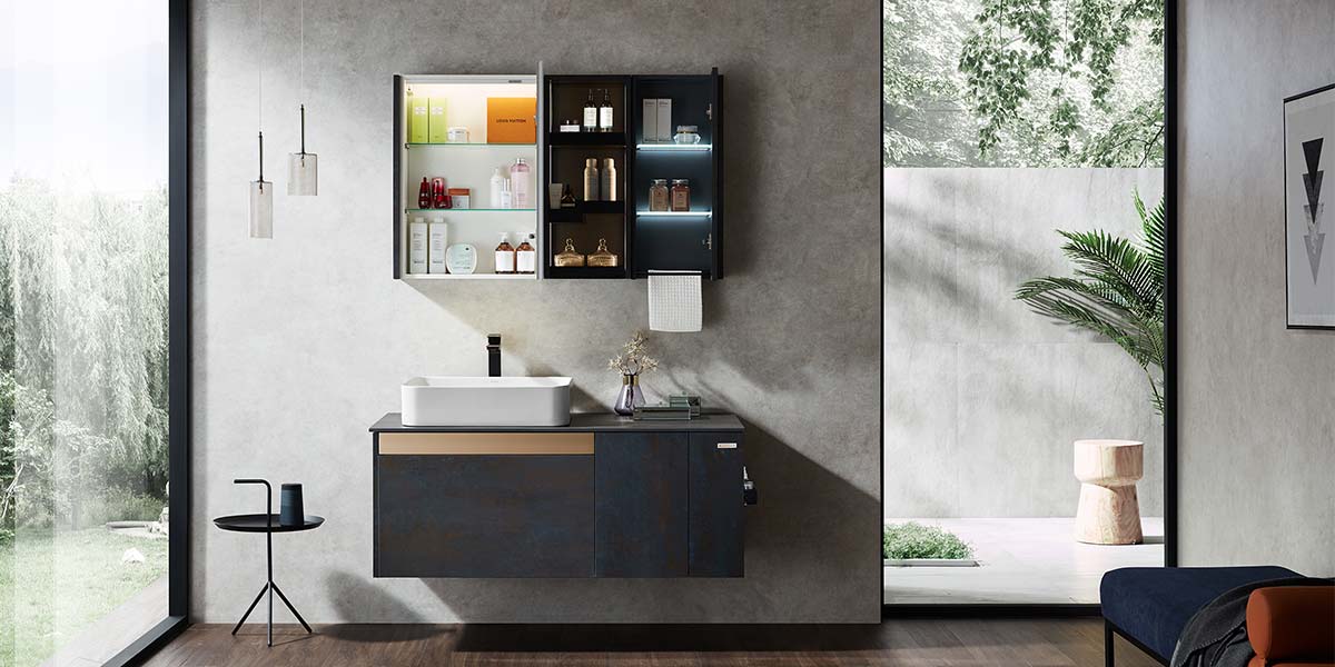 Single Floating Lacquer Bathroom Vanity