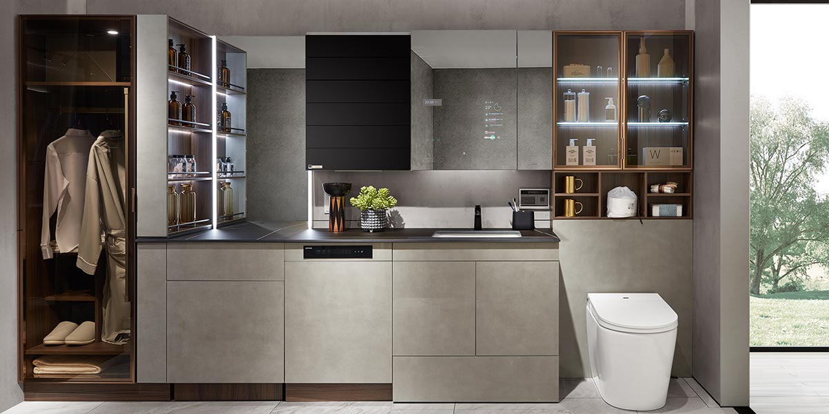 High Gloss Bathroom Vanity Modern Style
