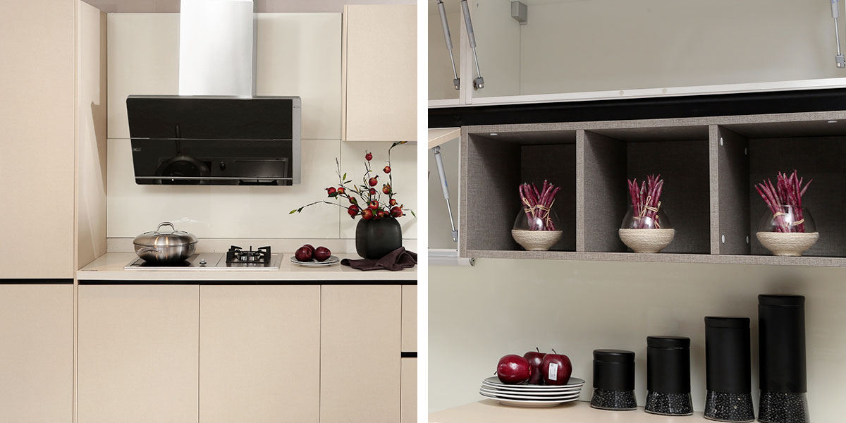 Small Kitchen Cabinets in One Wall Layout