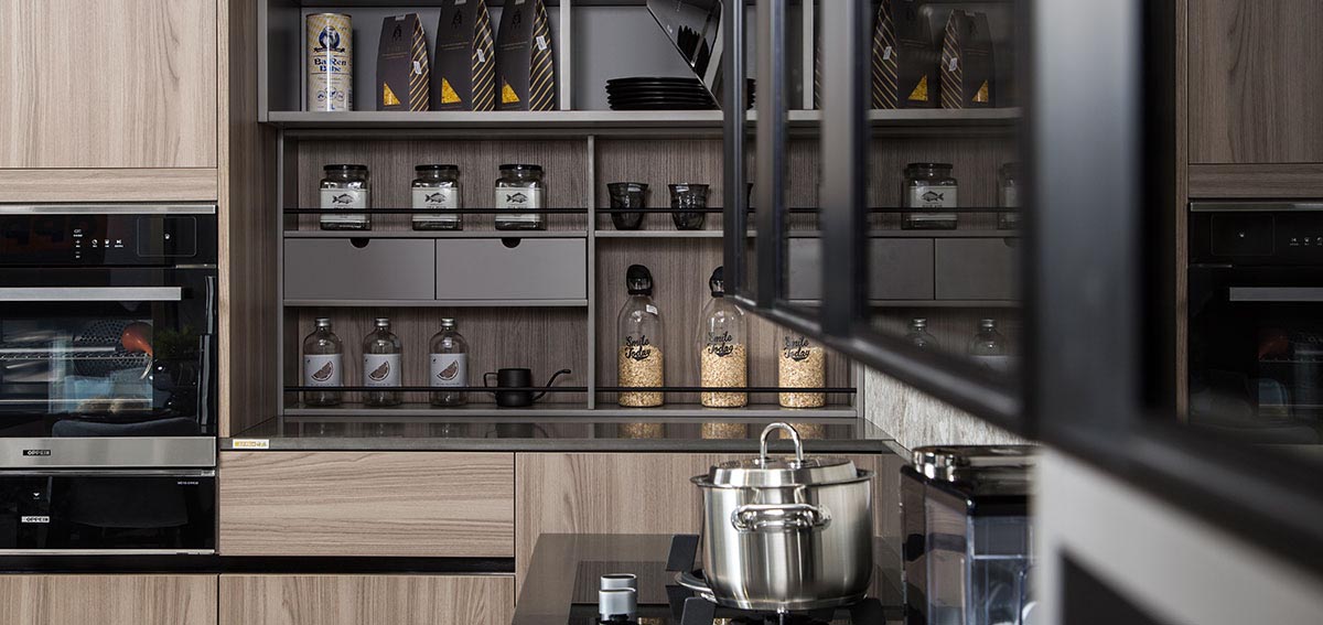Integrated Modern Kitchen Cabinets Set