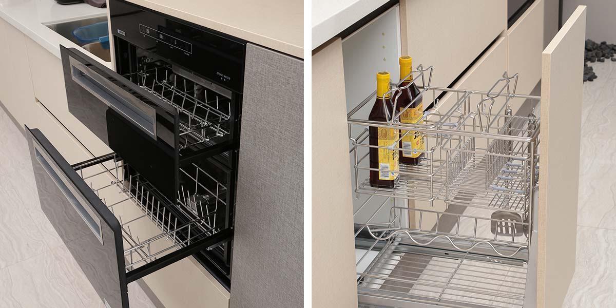 Small Kitchen Cabinets in One Wall Layout