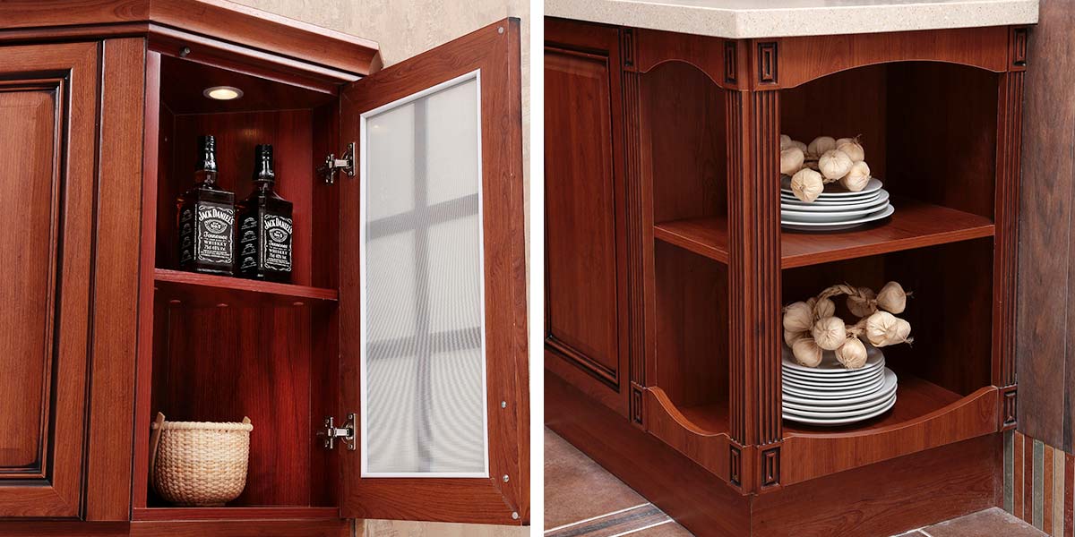 Traditional Wooden European Kitchen Furniture