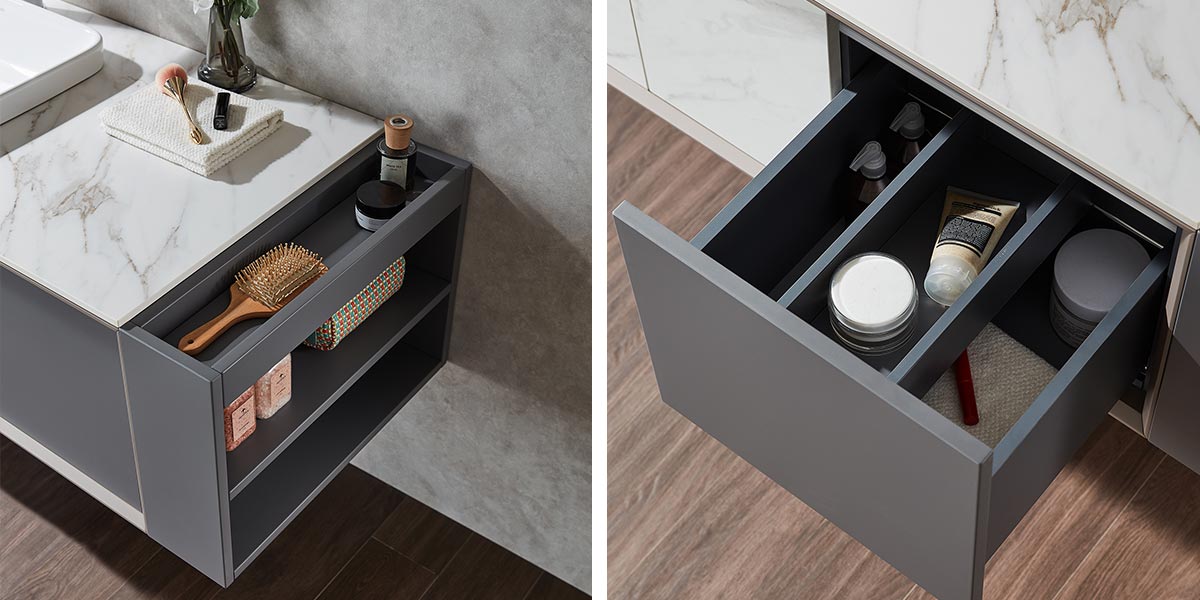 Wall Mounted Gray and White Bathroom Cabinets Wall Mounted Gray and White Bathroom Cabinets