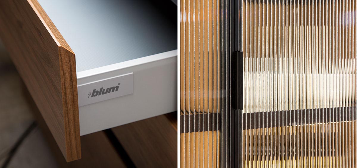 Wood Kitchen Cabinets with Blum Drawer