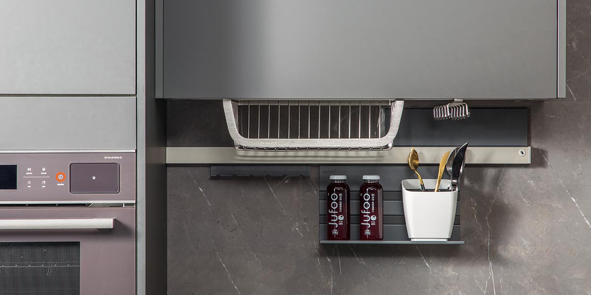 MFC Kitchen Cabinets Set in Rusty Brass Color