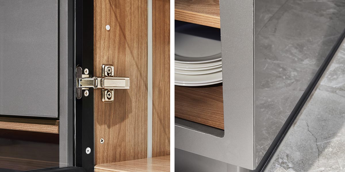 kitchen cabinets with Blum hinge