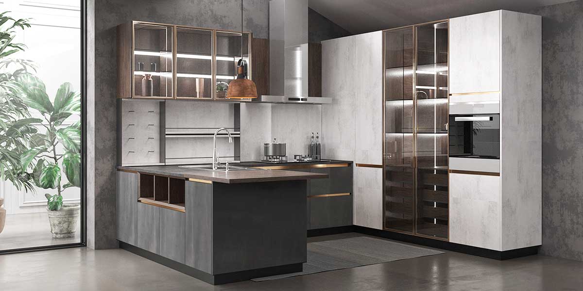 UV Lacquer Kitchen Design Modern