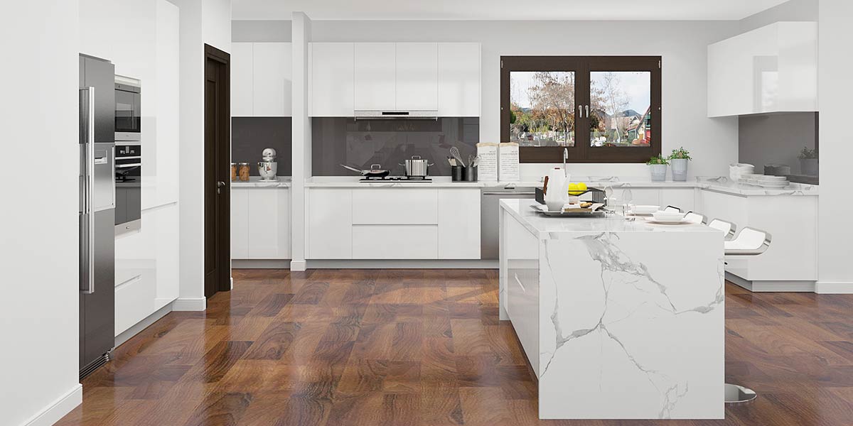 Modern High Gloss White Kitchen Cabinets Kitchen Cabinet Modern Style