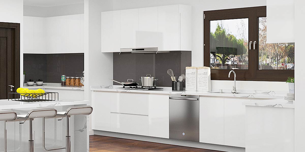 Modern High Gloss White Kitchen Cabinets High Gloss White Kitchen Cabinet