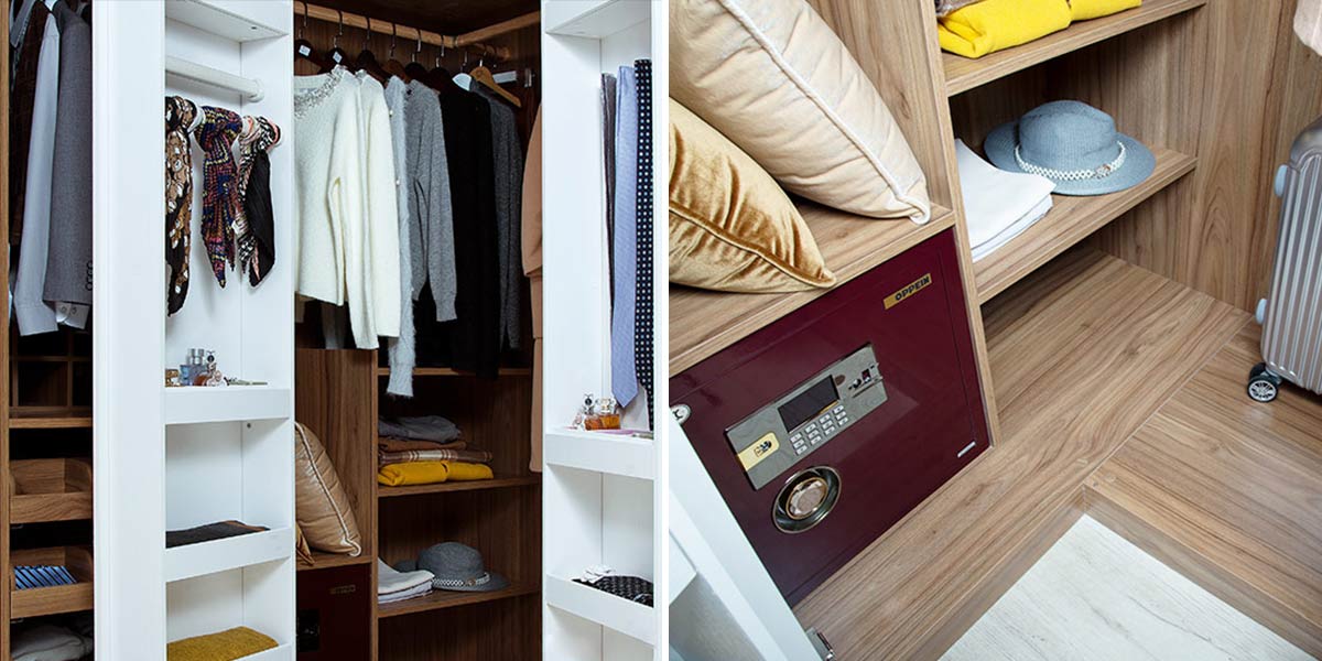 Wood Walk In Closet
