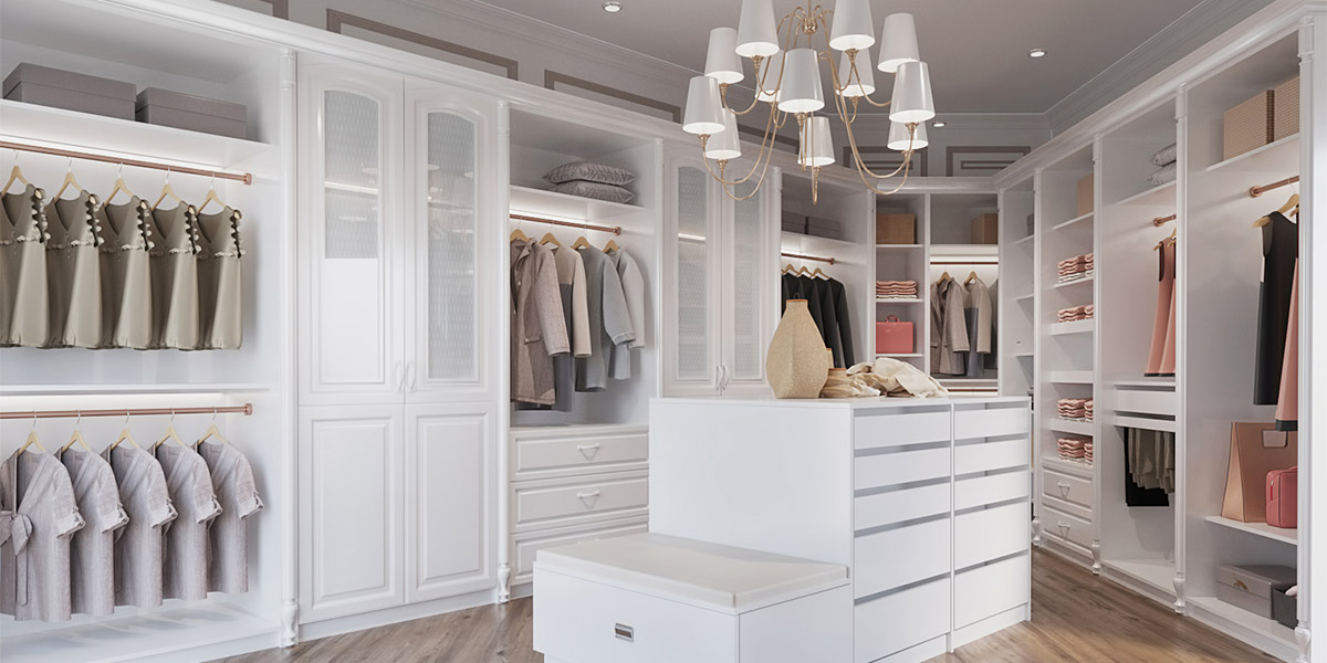 white closet design