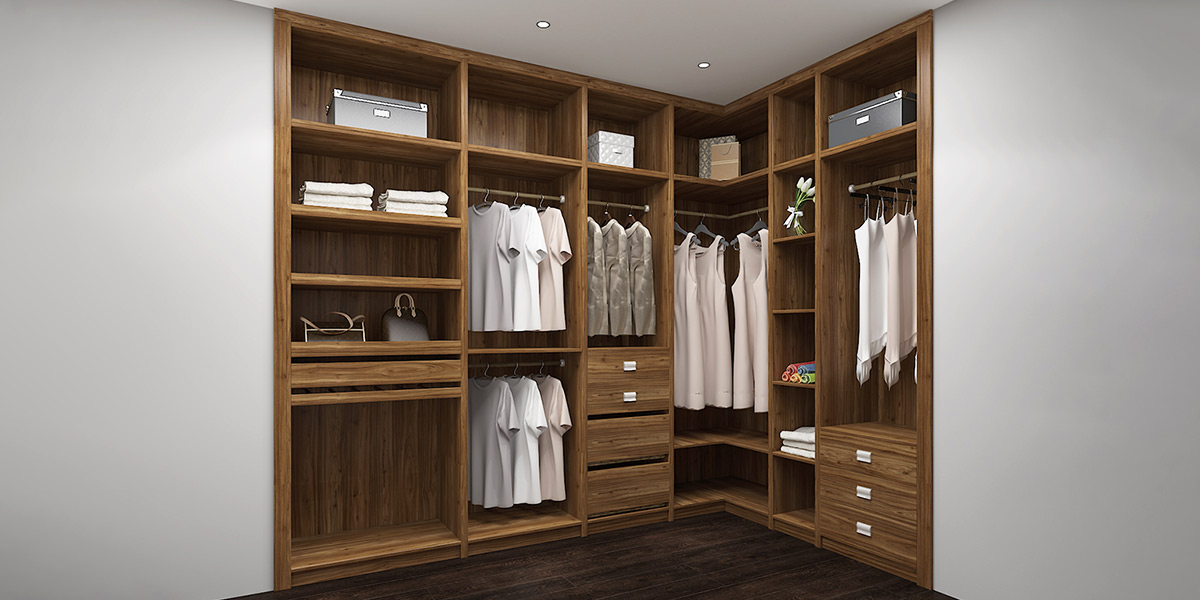 Modern Small Walk in Closet 
