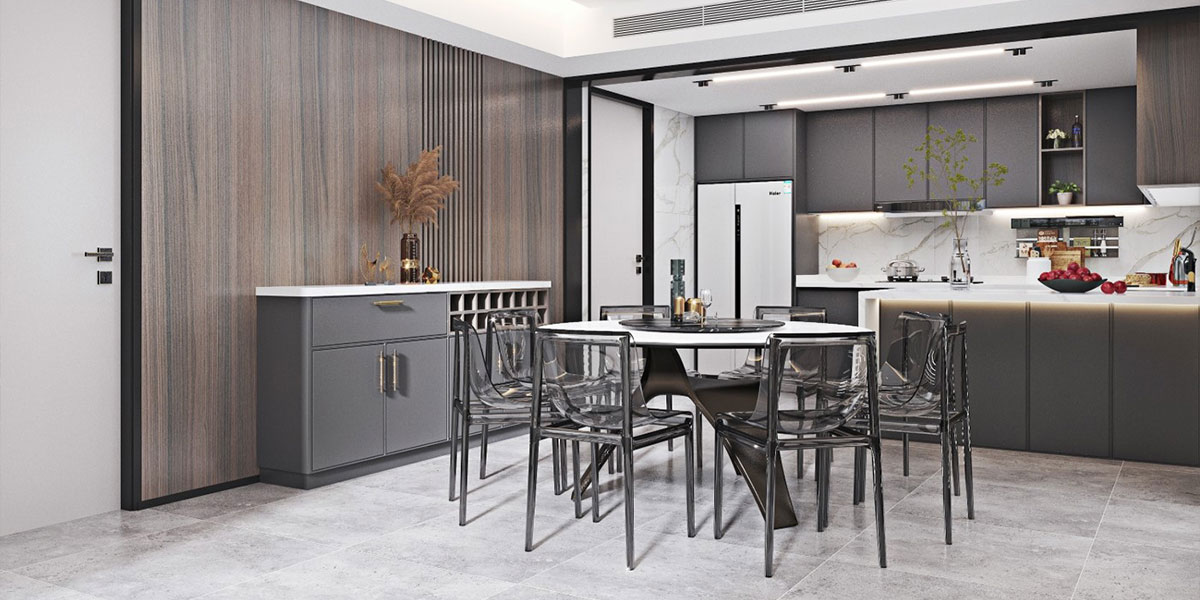 Dark Gray Kitchen