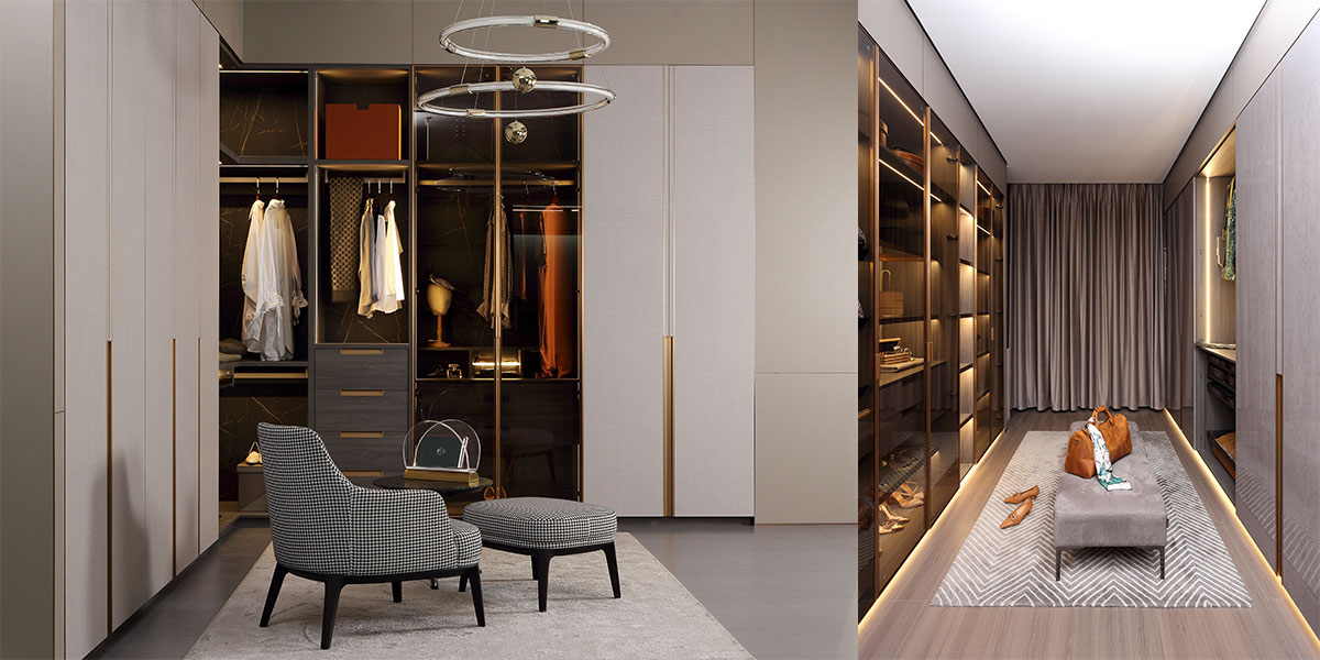 Fitted White Wall Wardrobe Designs