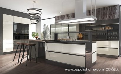 High Gloss Frameless Kitchen Cabinets