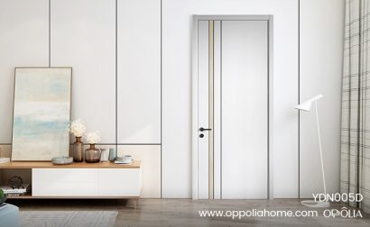 Light Grey PVC Wooden Designer Flush Door