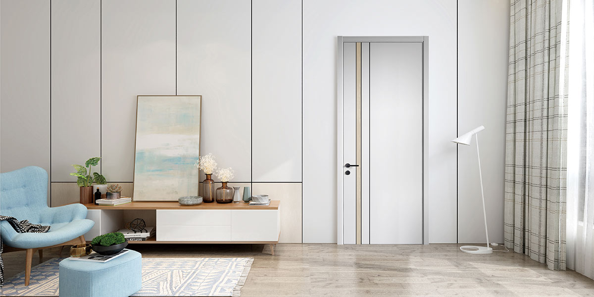 Light Grey PVC Wooden Designer Flush Door Light Grey PVC Wooden Designer Flush Door