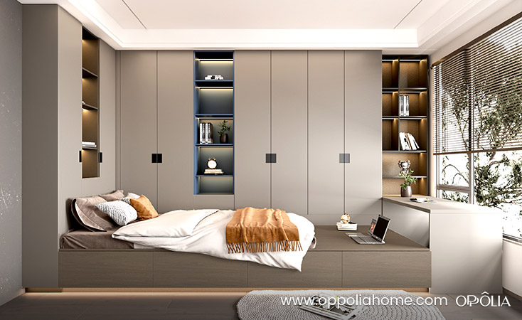 Melamine Space Saving Wardrobe Units