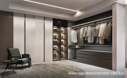 Luxury L-shaped Corner Wardrobe Design