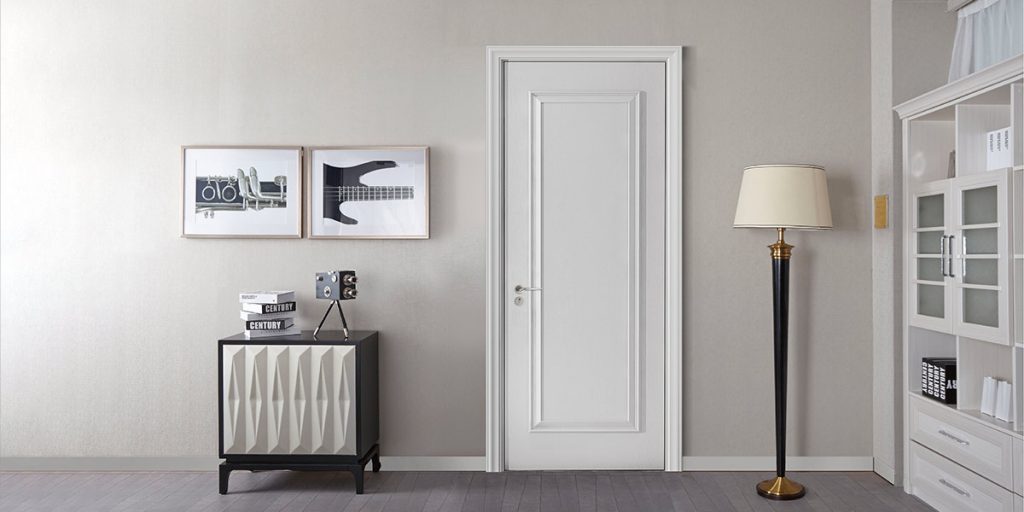 white panel door