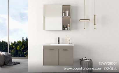 Gray Wall-mounted Bathroom Vanity Units