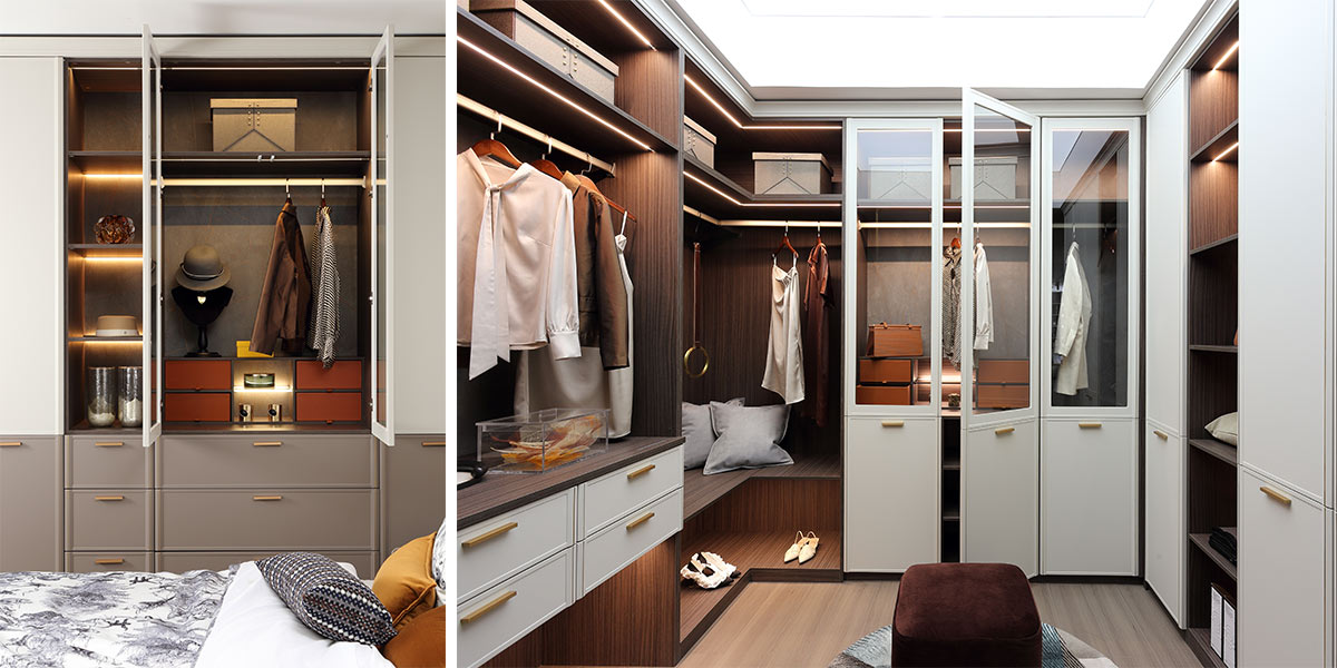 White PVC U-shaped Walk in Closet White PVC U-shaped Walk in Closet