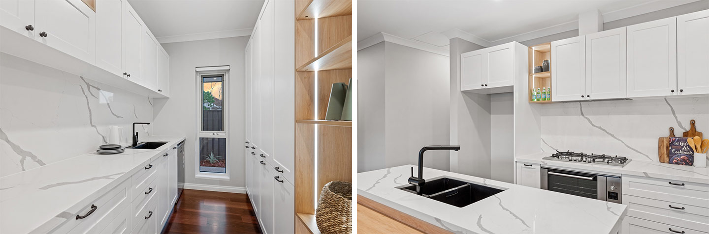 White Shaker Kitchen and Bathroom Project in Perth, Australia
