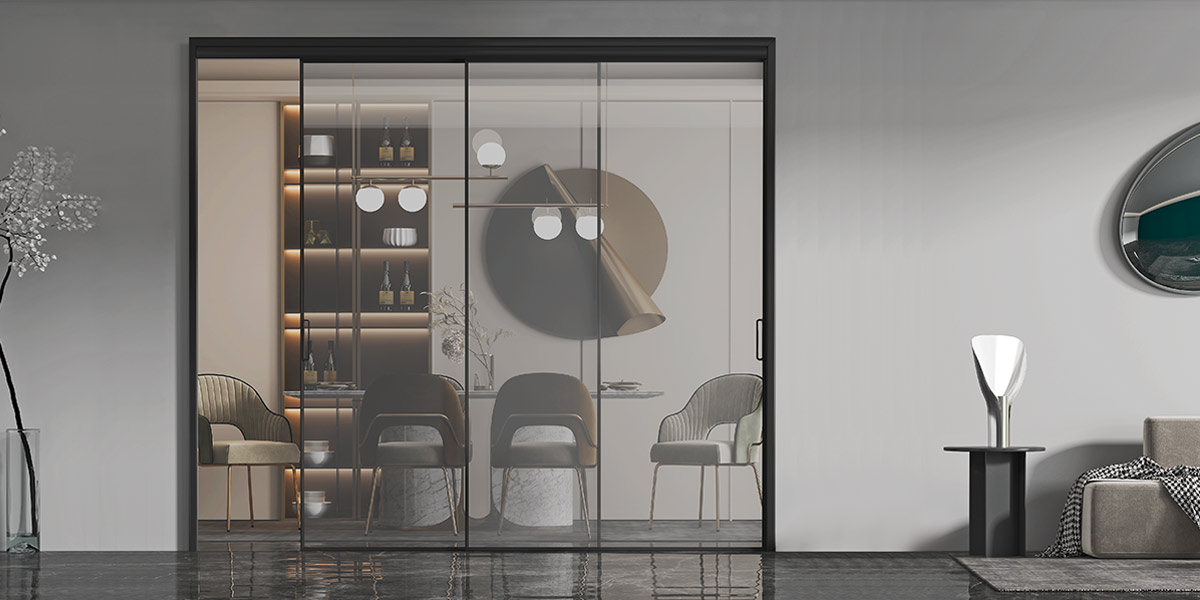 Black Frame 3 Door Sliding Glass Door Black Frame 3 Door Sliding Glass Door