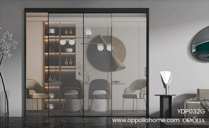 Black Frame 3 Door Sliding Glass Door YDP032G