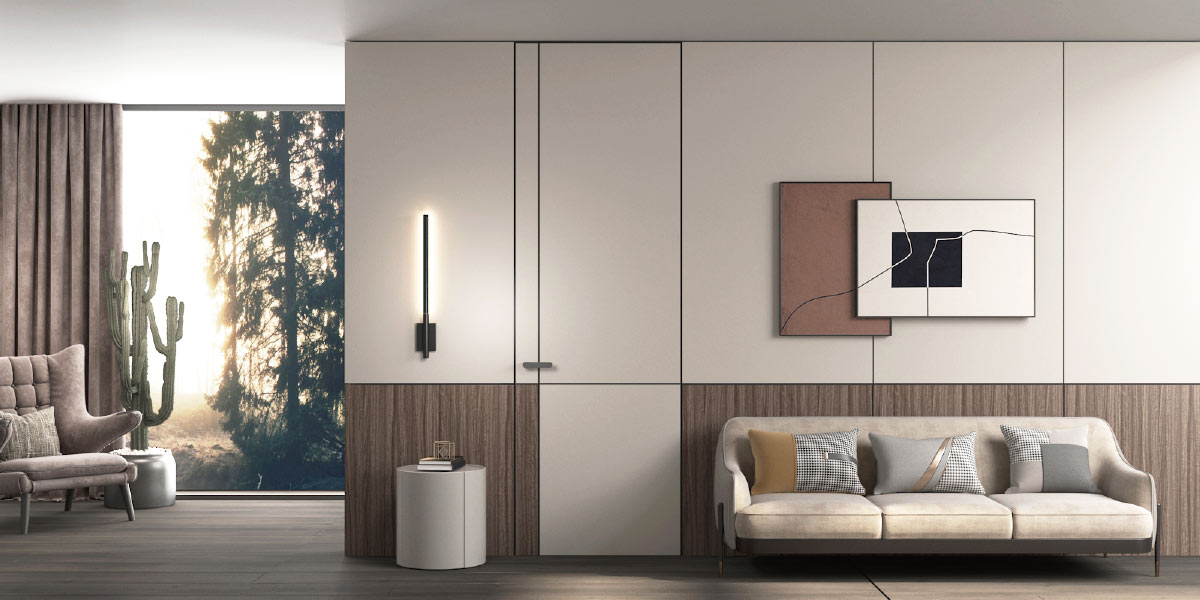 Floor to Ceiling Tall Modern Flush Door Floor to Ceiling Tall Modern Flush Door