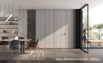 Grey Wood Extra Tall Flush Door