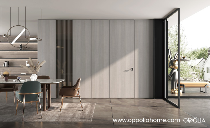 Grey Wood Extra Tall Flush Door