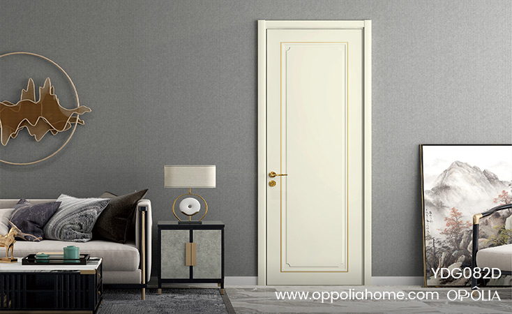 Matte Ivory White Painting Wood Door