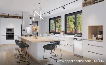 Modern White Scandinavian Kitchen Design
