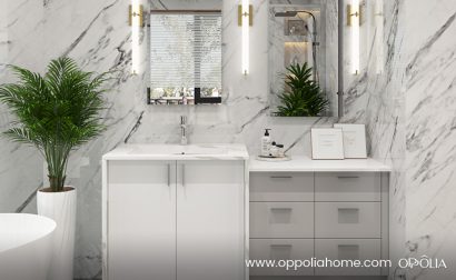 Modern Bathroom Vanity With Light