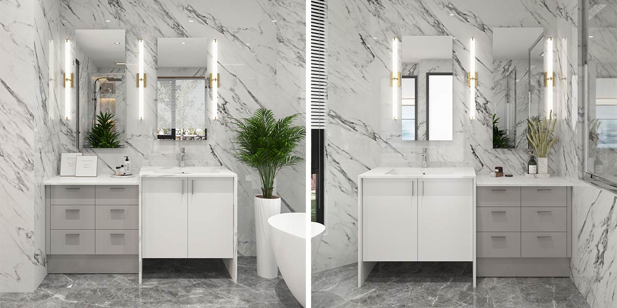 Modern Bathroom Vanity With Light OBV22-AL Modern Bathroom Vanity With Light OBV22-AL