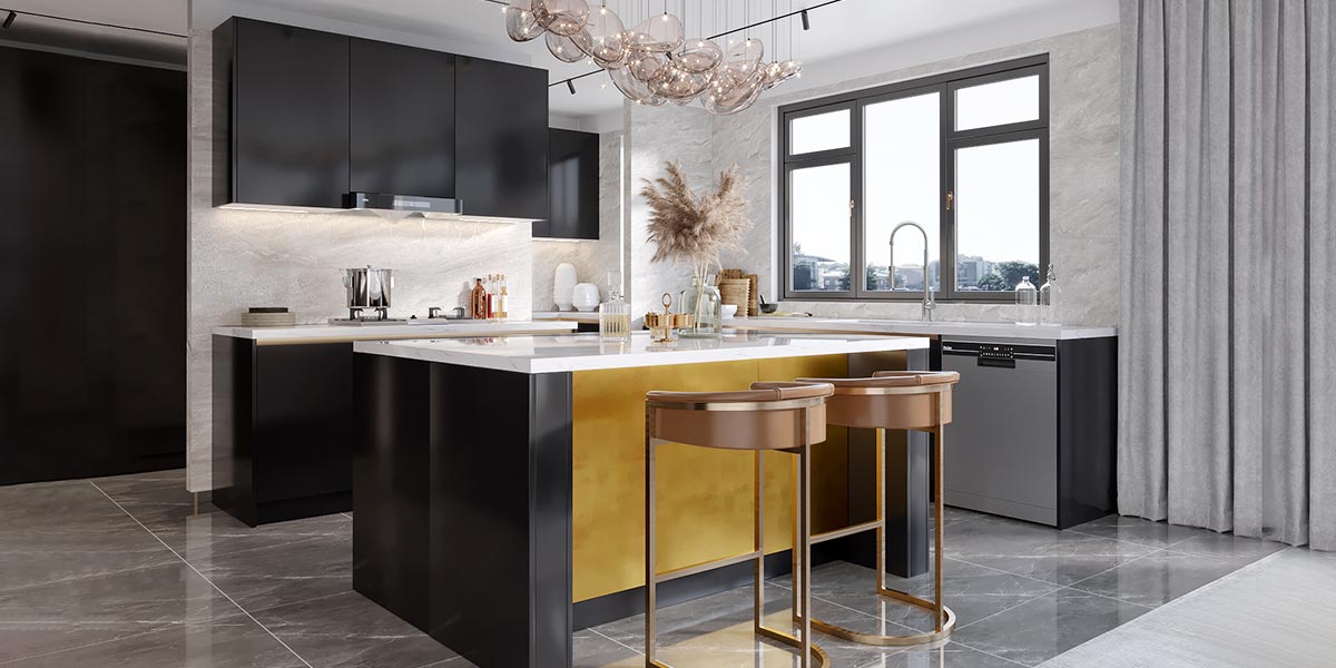 Modern Kitchen Dark Cabinets with Island Modern Kitchen Dark Cabinets with Island