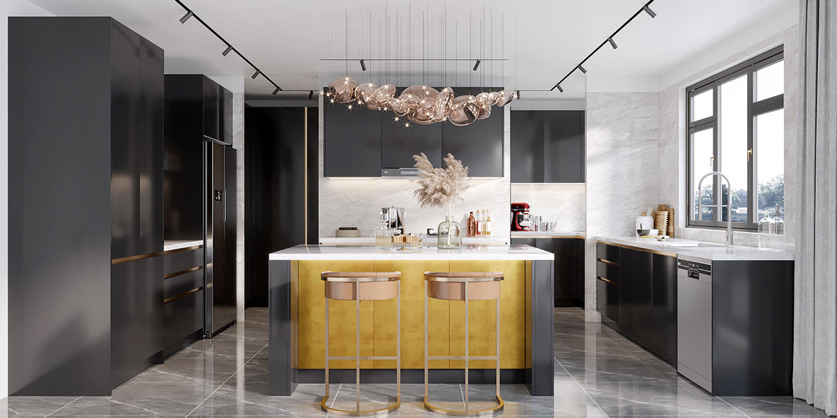 A high-end kitchen design