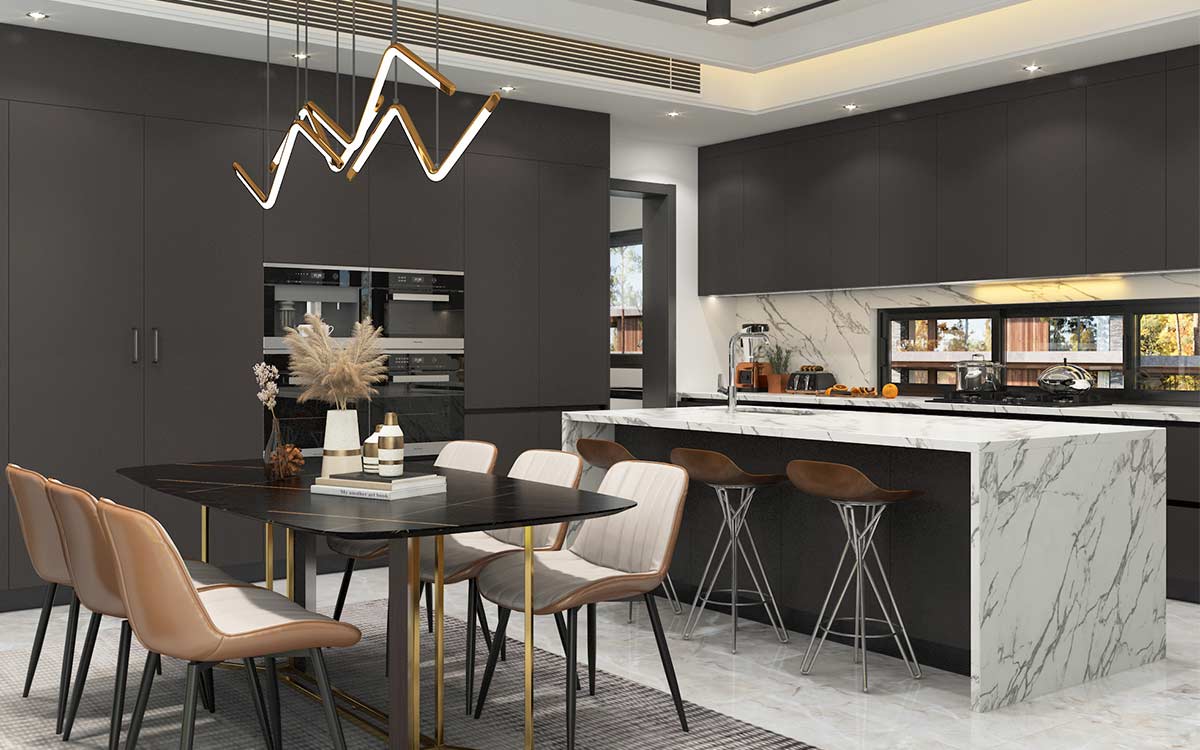 Polyurethane Kitchens in Black