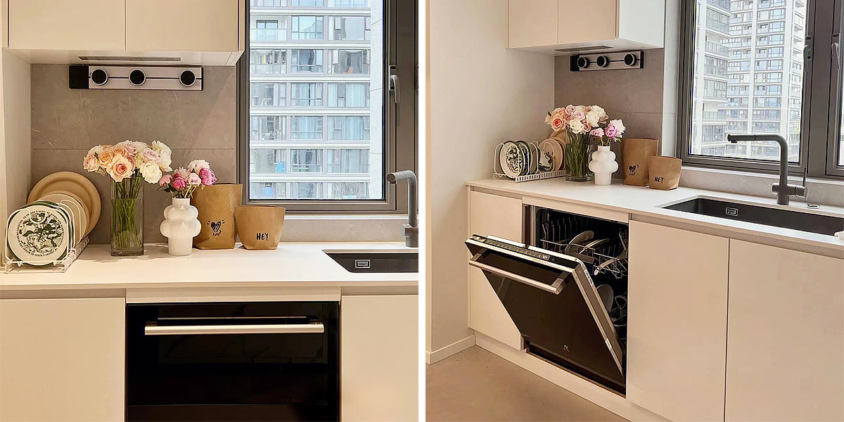 White Kitchen Project for Small Apartment White Kitchen Project for Small Apartment