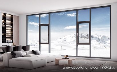 Aluminum Casement Window With Screen