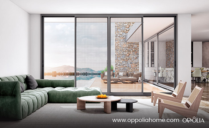 Slim Patio Doors with Screens